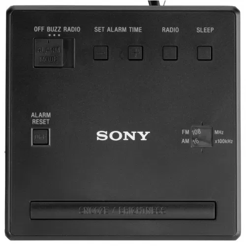 SONY ICF-C1 Black (FM radiobudík - buzení rádiem)