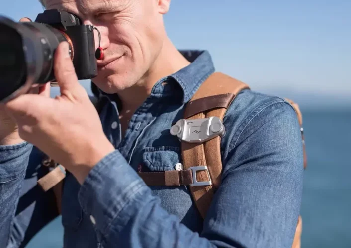 Peak Design Capture (v3) silver - Standard plate (Držák na fotoaparát)