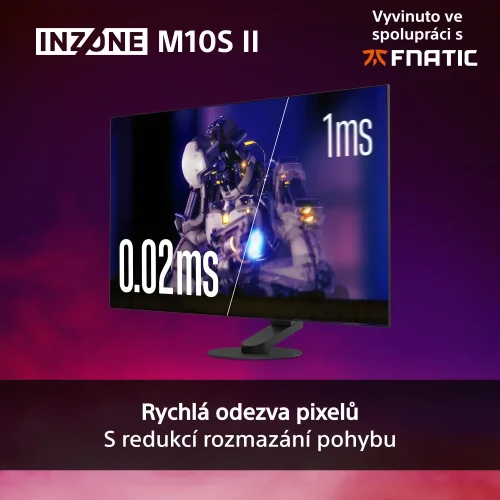 SONY INZONE M10S II (SDM-27Q102) - herní monitor 27", 1440p, OLED, 540Hz, 0.02ms