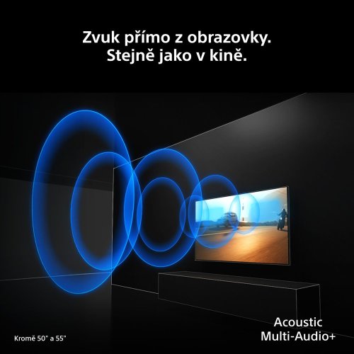 SONY BRAVIA 7 II True RGB - 65" 4K, 120Hz, XR procesor, CalMAN kalibrace, Google TV (K65XR75M2)