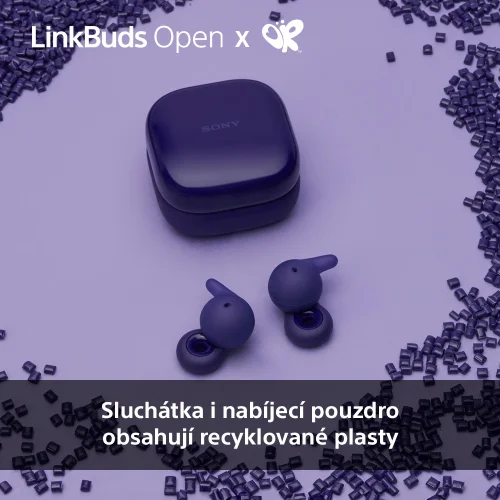 SONY LinkBuds Open Fialová x Olivia Rodrigo Edition  - Bluetooth sluchátka (WF-L910V) - ROZBALENO