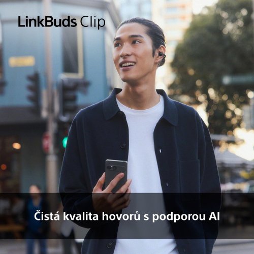 SONY LinkBuds Clip Černá (WF-LC900B) - bezdrátová sluchátka