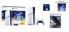 PlayStation 5 Slim, SSD 1TB, Blu-Ray + hra The Last of Us Part II + hra Astro Bot + hra Astro's Playroom (verze s mechanikou)