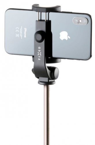 Selfie stick s tripodem FIXED Snap Lite a bezdrátovou spouští, černý