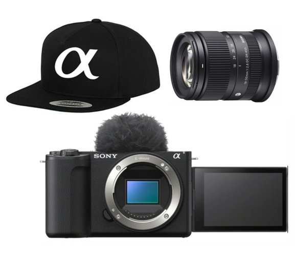 SONY Alpha ZV-E10 II - Vlogovací kamera + SIGMA 18-50mm F2.8 DC DN Contemporary pro Sony E