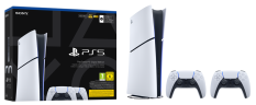 PlayStation 5 Slim, SSD 825GB Digital 2X DualSense + hra Astro's Playroom (verze bez mechaniky)