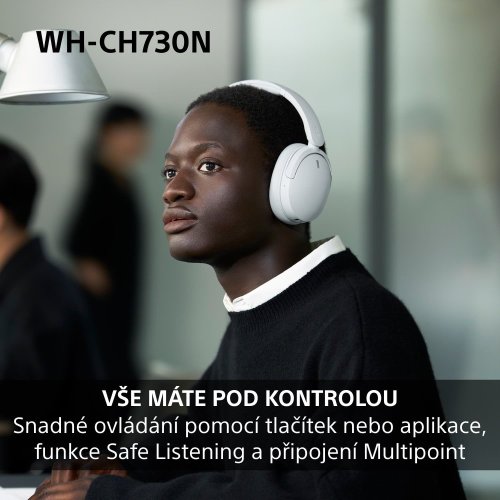 SONY WH-CH730N Bílá (Bluetooth sluchátka s noise cancelling)