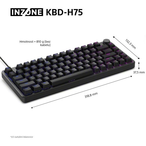 SONY INZONE KBD-H75 - gaming klávesnice (KBD-G900)