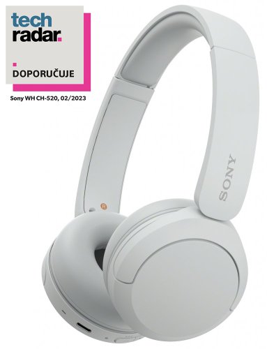 SONY WH-CH520 Bílá (Bluetooth sluchátka)