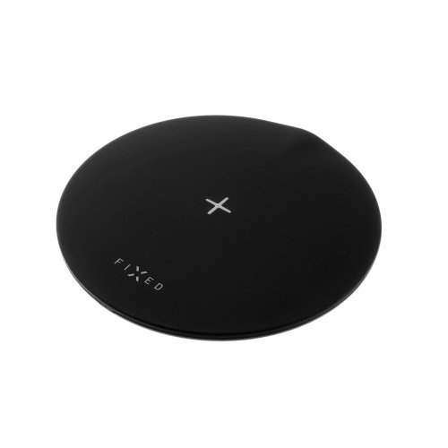 FIXED SlimPad, 15W - Podložka pro rychlé bezdrátové nabíjení telefonu, černá