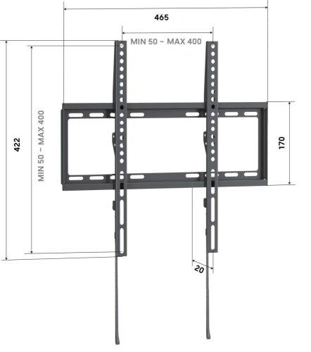 Vogel´s UP 4003  (nástěnný držák pro TV); 32"-65" max 55Kg