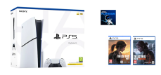 PlayStation 5 Slim, SSD 1TB, Blu-Ray + hra The Last of Us Part I + hra The Last of Us Part II + hra Astro's Playroom (verze s mechanikou)