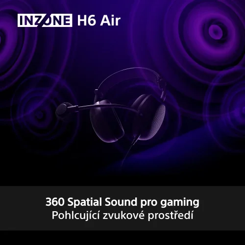 SONY INZONE H6 Black - Gaming open-back sluchátka (MDR-G600)