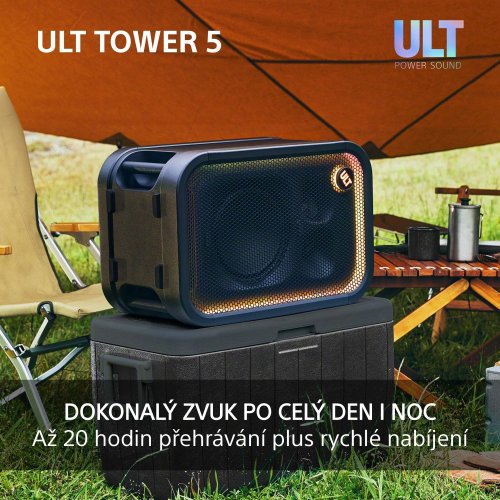 SONY ULT TOWER 5 - výkon 300W, výdrž baterie až 20h (SRSULT500) - 2 KUSY - STEREO