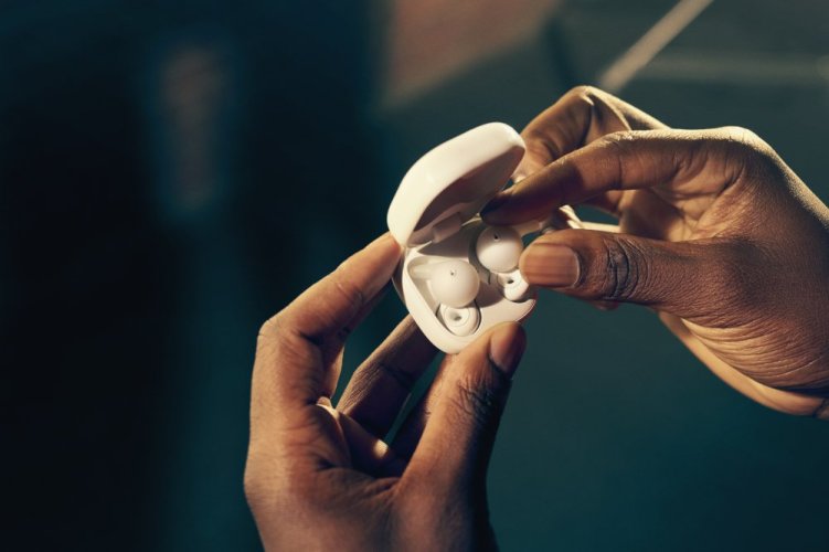 SONY LinkBuds Open Bílá - Bluetooth sluchátka (WF-L910W)