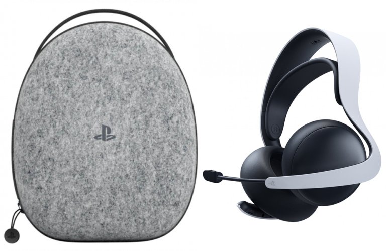 Bezdrátová sluchátka s mikrofonem SONY PULSE Elite White + tvrdé pouzdro - pro konzoli PS5, PS Portal, PS VR2 a PS4