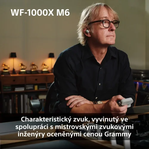 SONY WF-1000XM6 Platinum Silver (Bluetooth sluchátka s noise cancelling)
