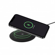 FIXED SlimPad, 15W - Podložka pro rychlé bezdrátové nabíjení telefonu, černá