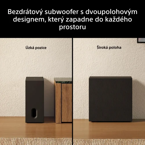 SONY BRAVIA Theatre Sub 8 | Přídavný bezdrátový subwoofer s výkonem 300 W - Hluboké basy. Skutečný výkon (SA-SW8)