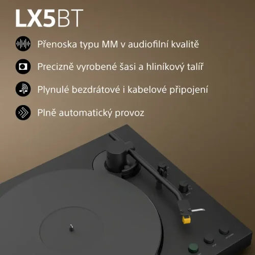 SONY PS-LX5BT (LP vinyl gramofon s bluetooth)