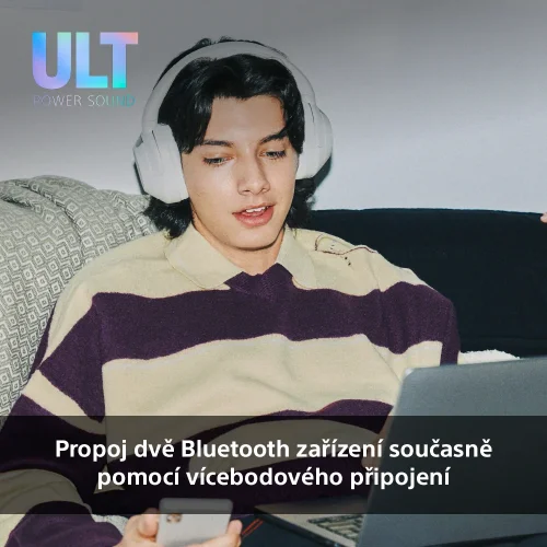 SONY ULT WEAR Forest Gray - Bluetooth sluchátka s noise cancelling (WH-ULT900N)