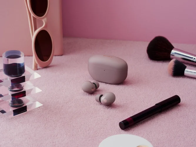 SONY WF-1000XM5 Smoky Pink (Bluetooth sluchátka s noise cancelling)