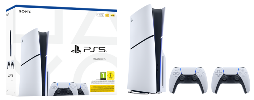 PlayStation 5 Slim, SSD 1TB, Blu-Ray 2X DualSense + hra Astro's Playroom (verze s mechanikou)