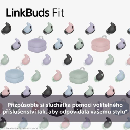 SONY Linkbuds Fit Black - Bluetooth sluchátka s noise cancelling (WF-LS910NB)