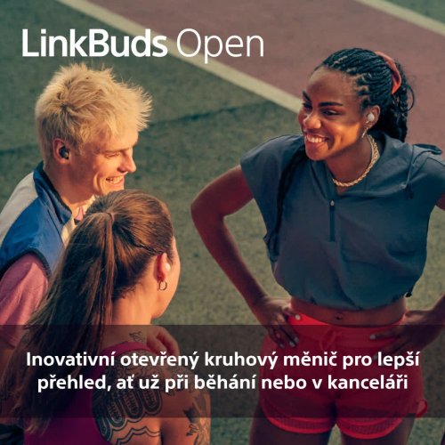 SONY LinkBuds Open Černá - Bluetooth sluchátka (WF-L910B) - ROZBALENO
