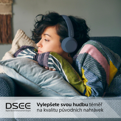 SONY WH-CH520 Modrá (Bluetooth sluchátka)