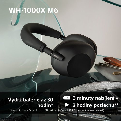 SONY WH-1000XM6 Silver (Bluetooth sluchátka s noise cancelling)