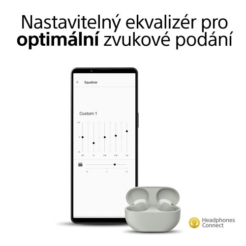 SONY WF-1000XM5 Silver (Bluetooth sluchátka s noise cancelling)