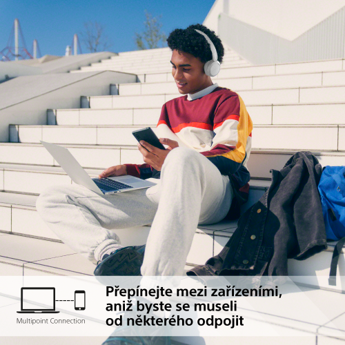 SONY WH-CH520 Bílá (Bluetooth sluchátka)