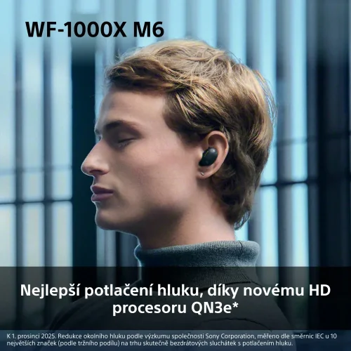 SONY WF-1000XM6 Platinum Silver (Bluetooth sluchátka s noise cancelling)
