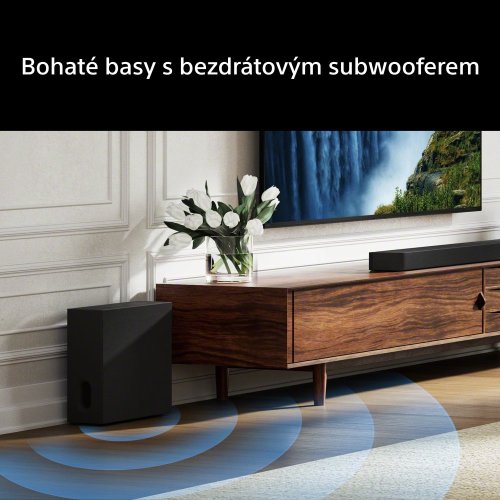 SONY BRAVIA Theatre Bar 7 + SONY BRAVIA Theatre Sub 7 | Soundbar s bezdrátovým subwooferem | 360 Spatial Sound Mapping | Dolby Atmos/DTS:X (HTA7100KIT)