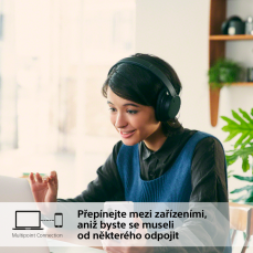 SONY WH-CH720N Černá (Bluetooth sluchátka s noise cancelling)
