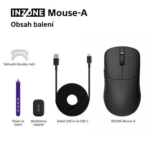 SONY INZONE Mouse-A - gaming myš (MSE-G500)
