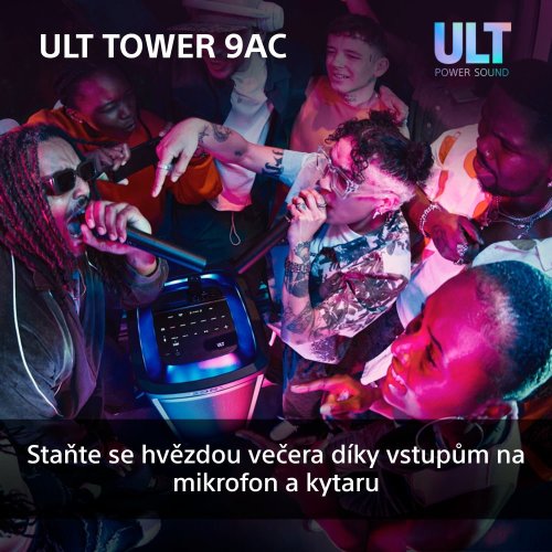 SONY ULT TOWER 9AC Black - Karaoke party systém (SRS-ULT900AC)