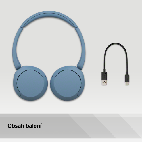 SONY WH-CH520 Modrá (Bluetooth sluchátka)