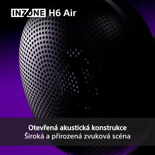 SONY INZONE H6 Black - Gaming open-back sluchátka (MDR-G600)