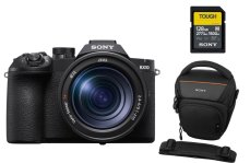 SONY DSC-RX10 V (ultrazoom fotoaparát vše v jednom) + SONY SF-M128T (SD karta TOUGH 128GB V60) + SONY LCS-AMB (Brašna)