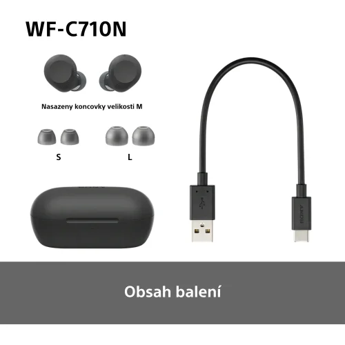 SONY WF-C710N Černá (Bluetooth sluchátka s noise cancelling)