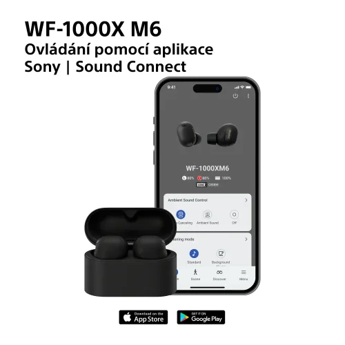 SONY WF-1000XM6 Platinum Silver (Bluetooth sluchátka s noise cancelling)