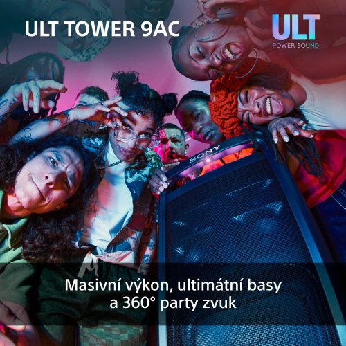 SONY ULT TOWER 9AC Black - Karaoke party systém (SRS-ULT900AC)