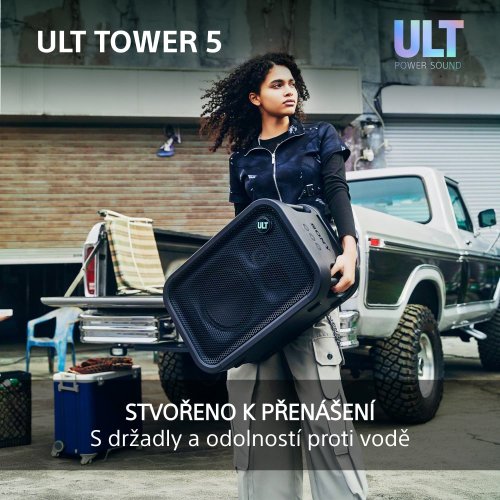 SONY ULT TOWER 5 - výkon 300W, výdrž baterie až 20h (SRSULT500) - 2 KUSY - STEREO