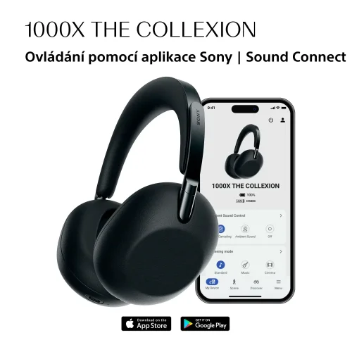 SONY 1000X THE COLLEXION  Black - Bezdrátová sluchátka (WH1000XXB)
