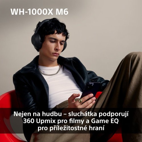 SONY WH-1000XM6 Silver (Bluetooth sluchátka s noise cancelling)