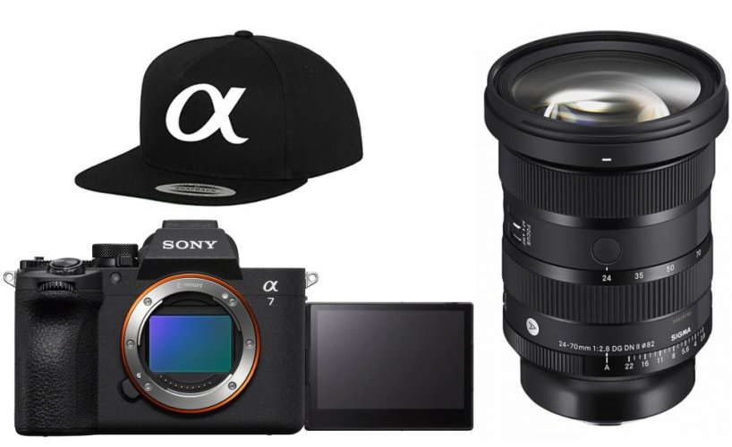 SONY Alpha A7 V - Pre-Capture, AI zaostřování, čtyřosý LCD displej (ILCE-7M5B) + SIGMA 24-70mm F2.8 DG DN II Art pro Sony E