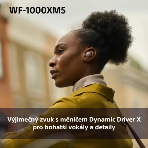 SONY WF-1000XM5 Smoky Pink (Bluetooth sluchátka s noise cancelling)