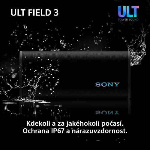 SONY ULT FIELD 3 Black - Bluetooth reproduktor (SRS-ULT30)